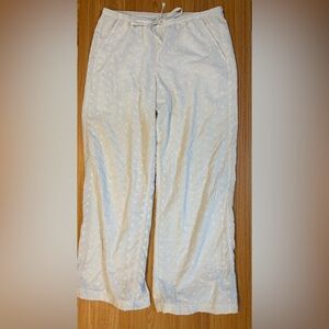 Hollister White Straight Leg Pants